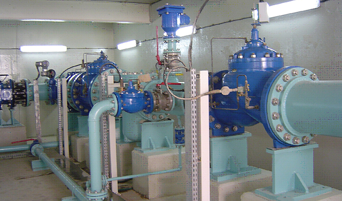 Relief valve in irrigation pump system