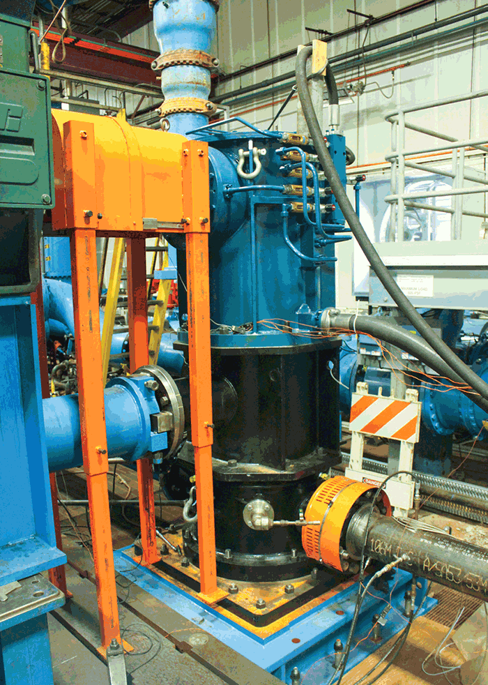 Vertical pump clearance