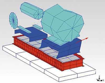 Experimentally measured first mode at 25 hertz