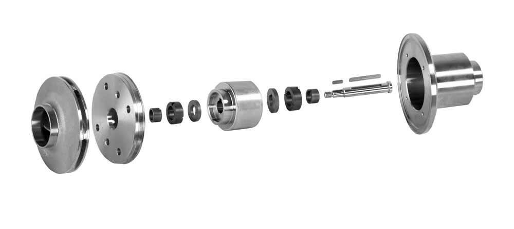  exploded view of the pump rotor