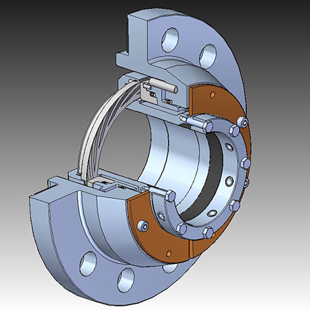 IMAGE 7: Cutaway view of modern steam turbine gland shows its dry gas seal heritage (Source:  AESSEAL, Inc.)