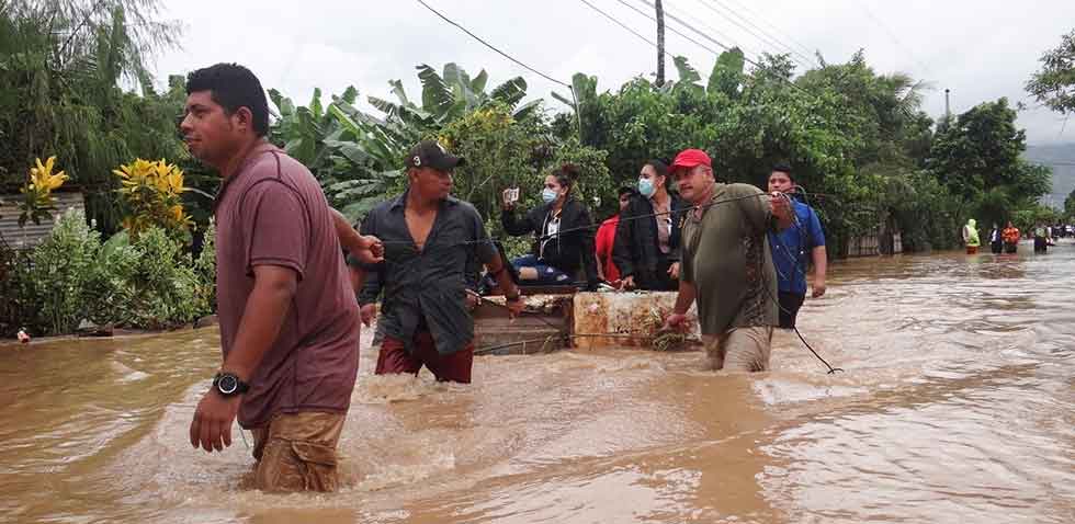 IMAGE 3: The installation of an LWTS helped residents in Honduras after  two hurricanes made landfall in November 2020, causing extensive flooding. (Image courtesy of Water Mission)