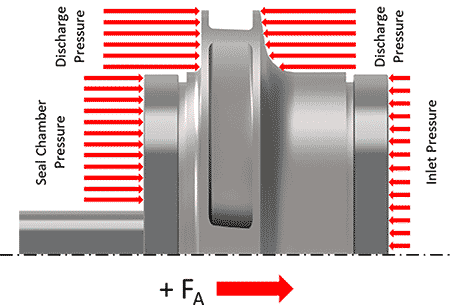 IMAGE 5: Pressure distribution on enclosed impeller