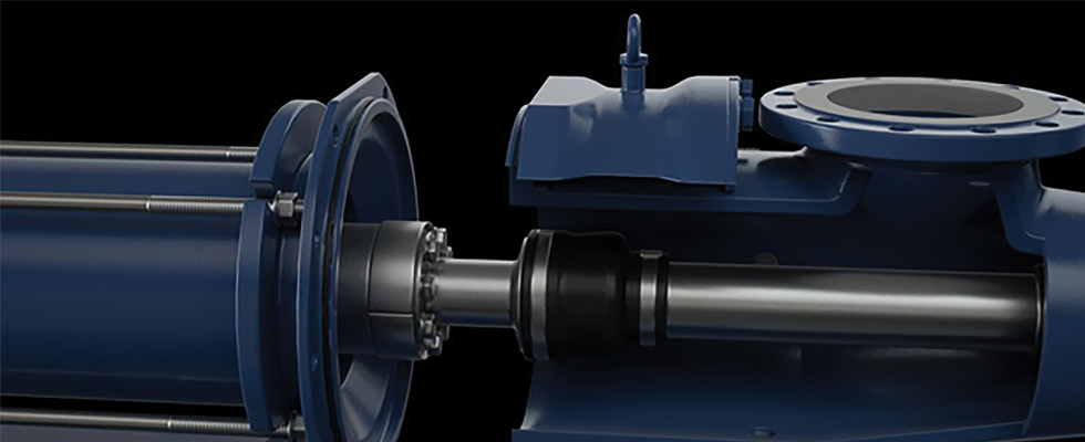 IMAGE 3:  Progressive cavity pump with rotor joint access