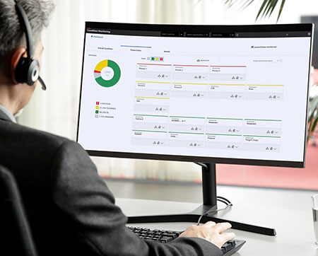 IMAGE 1: Remote monitoring dashboard shows status of multiple pieces of equipment (Images courtesy  of ABB)