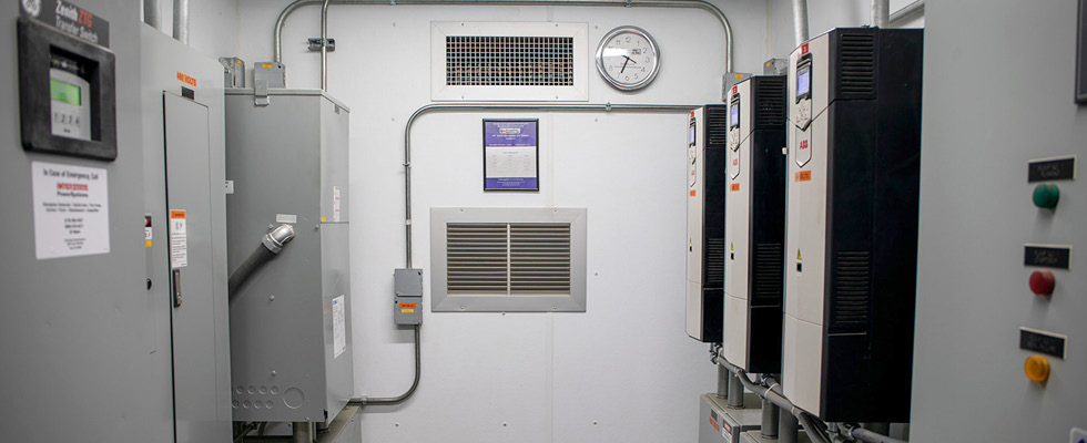 IMAGE 1: Stormwater control building interior (Images courtesy of Metropolitan Industries)