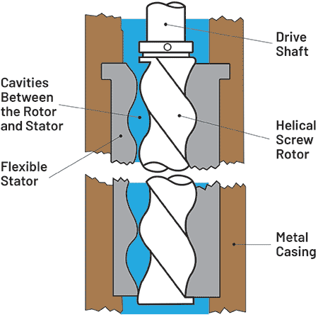 IMAGE 7: Diagram of a progressive cavity pump