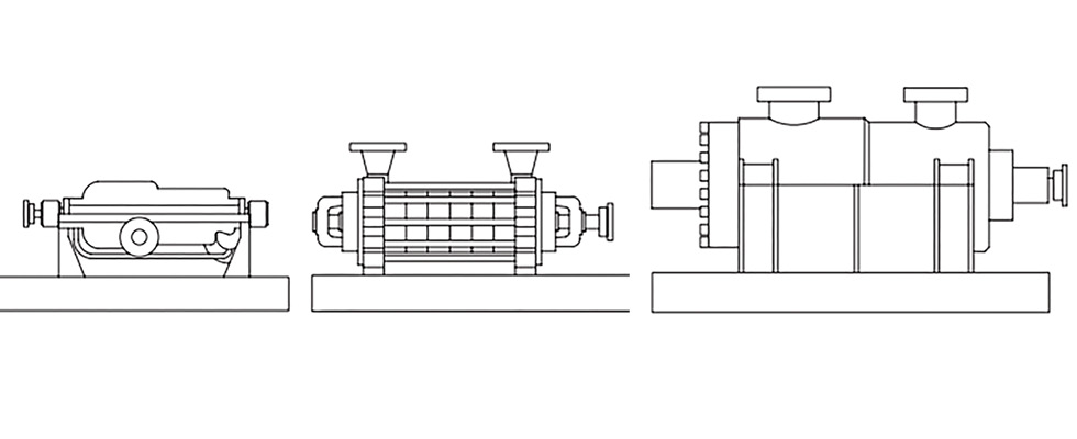 IMAGE 1: Diagrams of BB3, BB4 and BB5  type pumps