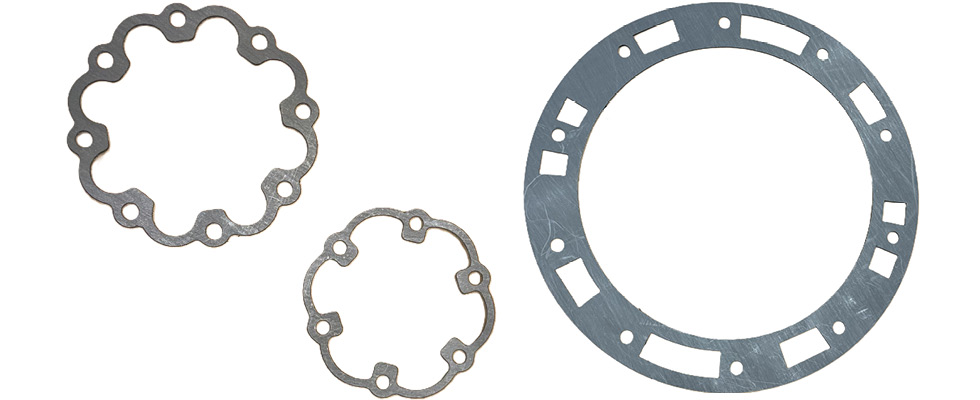 IMAGES 1 & 2:  Examples of atypical geometry gaskets 