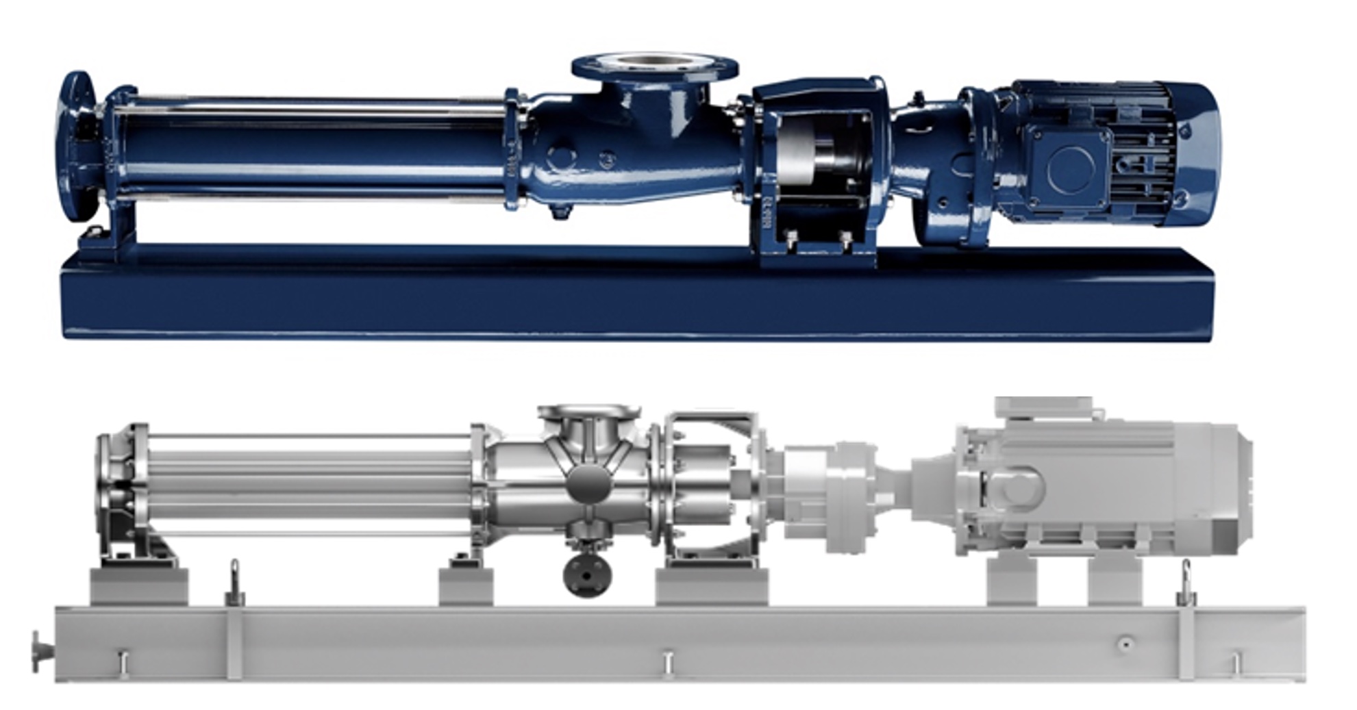 IMAGE 2: PC pump in industrial design (top) vs. PC pump in API 676 design (bottom)