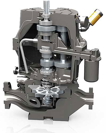 IMAGE 1: API single-stage, integrally-geared pump (Images courtesy of Sundyne)