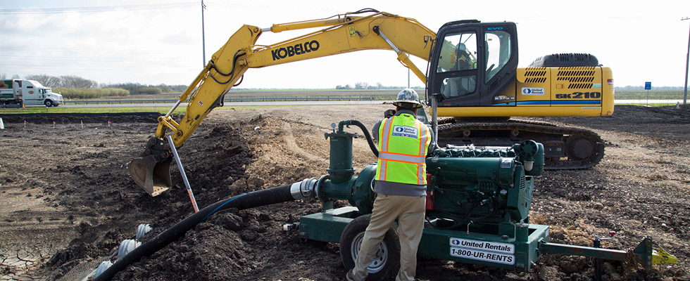 IMAGE 1: Neglecting to properly calculate NPSH or leave sufficient margin can result in pump cavitation and system failure. (Images courtesy of United Rentals)