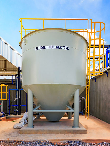 IMAGE 3: Sludge thickener tank, used to thicken the sludge for easier water extraction