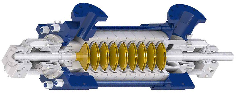 BB4 pump with a flexible shaft 