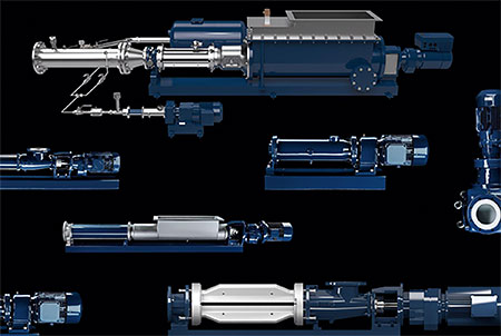 IMAGE 1: Progressive cavity pumps for various applications (Images courtesy of SEEPEX)