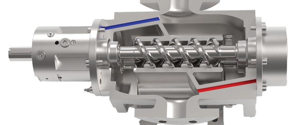 IMAGE 1: Example of a PD screw pump (Image courtesy of Leistritz)