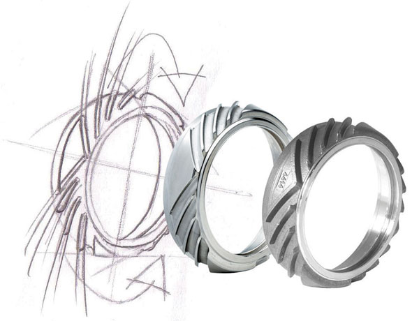 Figure 1. An innovative mechanical seal (left) incorporating a bi-directional tapered pumping device (right). (Courtesy of AESSEAL Rotherham, UK, and Knoxville, Tennessee, USA)