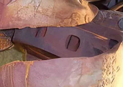 Valve damaged by water hammer