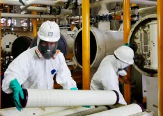 Changing filtration at oil and gas plant