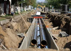 sewer pipe infrastructure construction