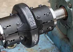 elastomeric coupling on motor